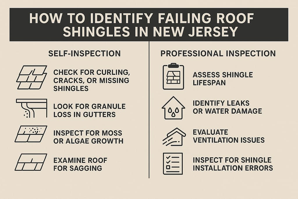 How to Spot Failing Asphalt Roof Shingles in New Jersey: A Homeowner's Guide