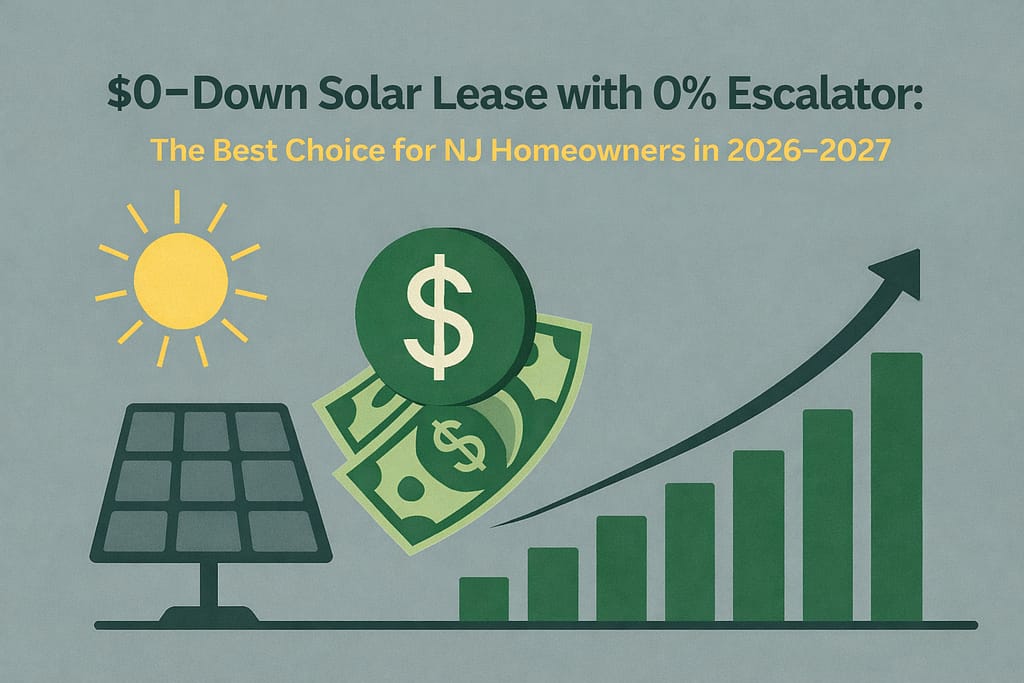 $0-down solar lease with 0% escalator in New Jersey for 2026–2027 savings