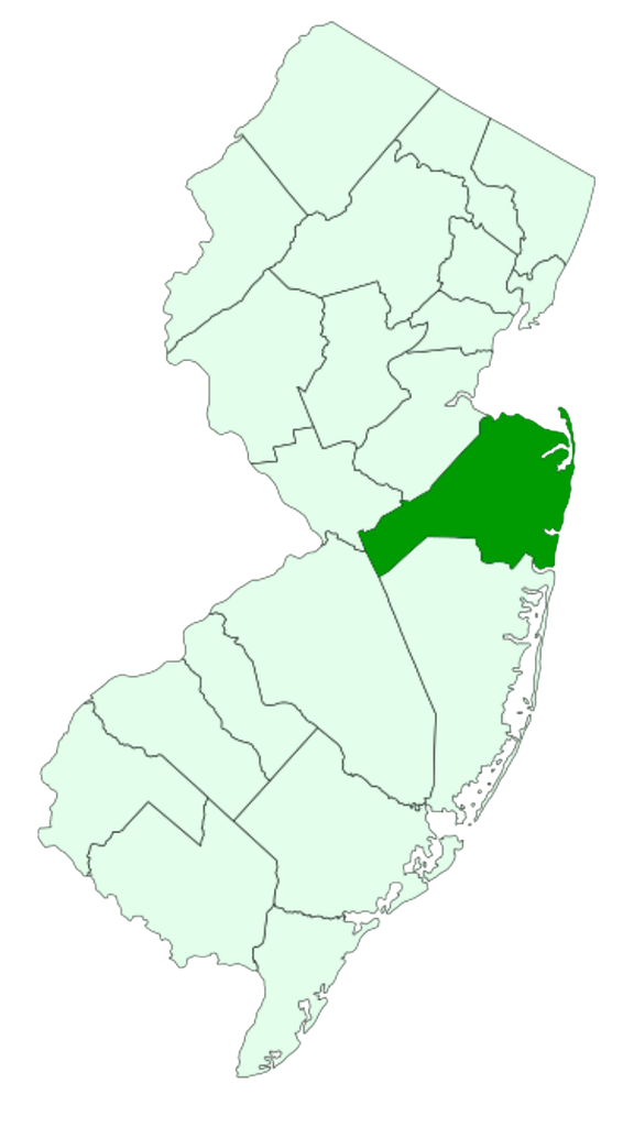 Service area map showing Generac generator installation and maintenance coverage in Monmouth County, New Jersey.