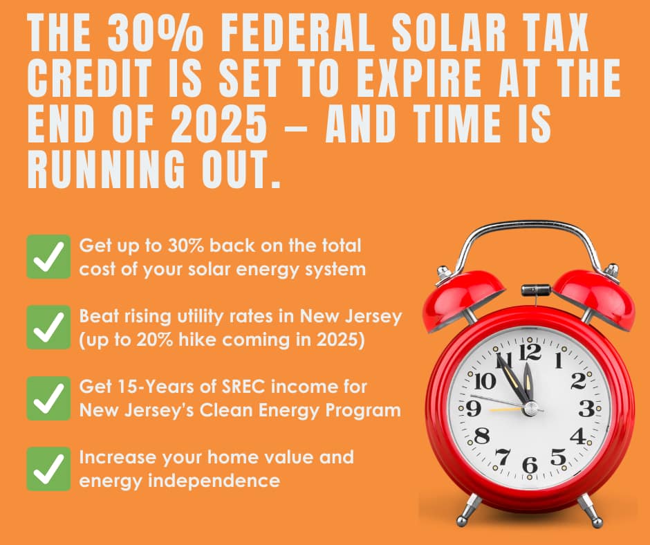 Go Solar Before August 31, 2025 — Lock In the 30% Federal Tax Credit While You Still Can