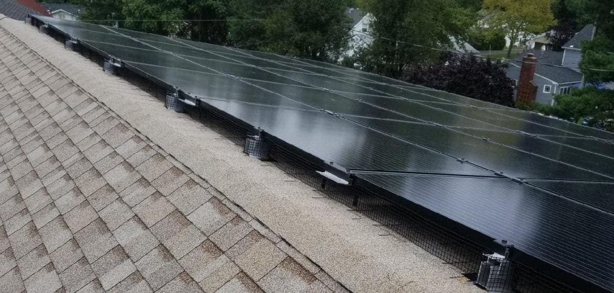 Upper PV Solar PV Array in Monmouth Junction NJ